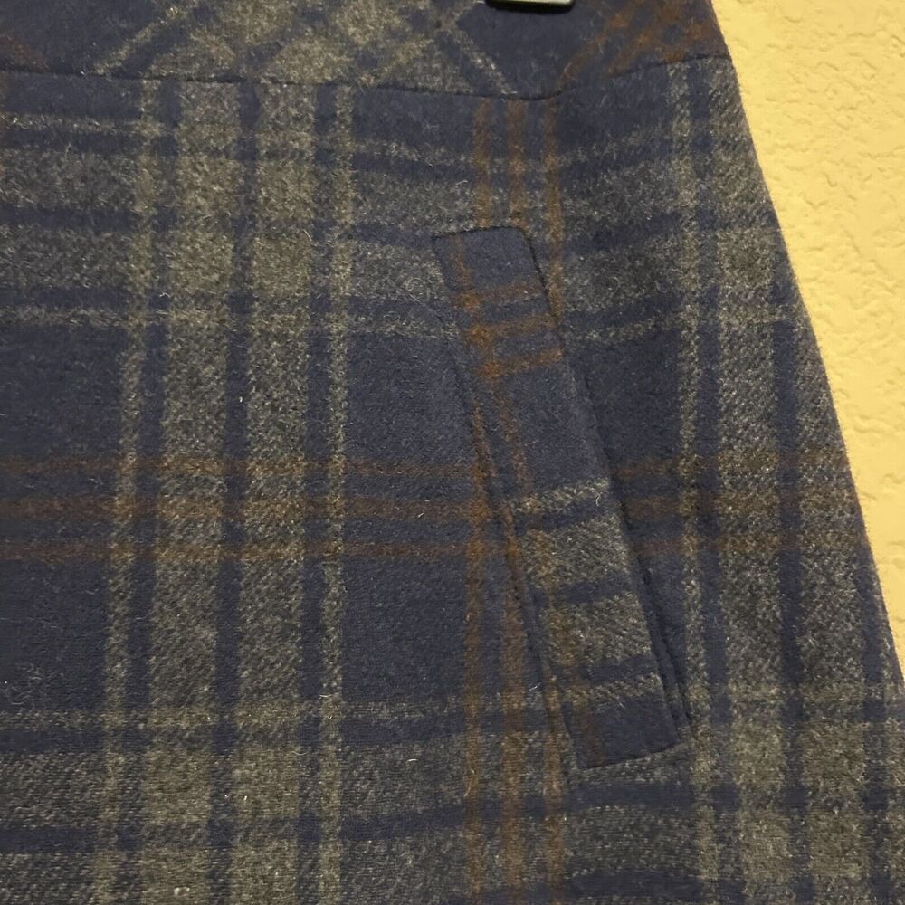 Loft Wool Blend Plaid Pencil Mini Skirt Womens Size 6 Career Casual Academia - Picture 4 of 6